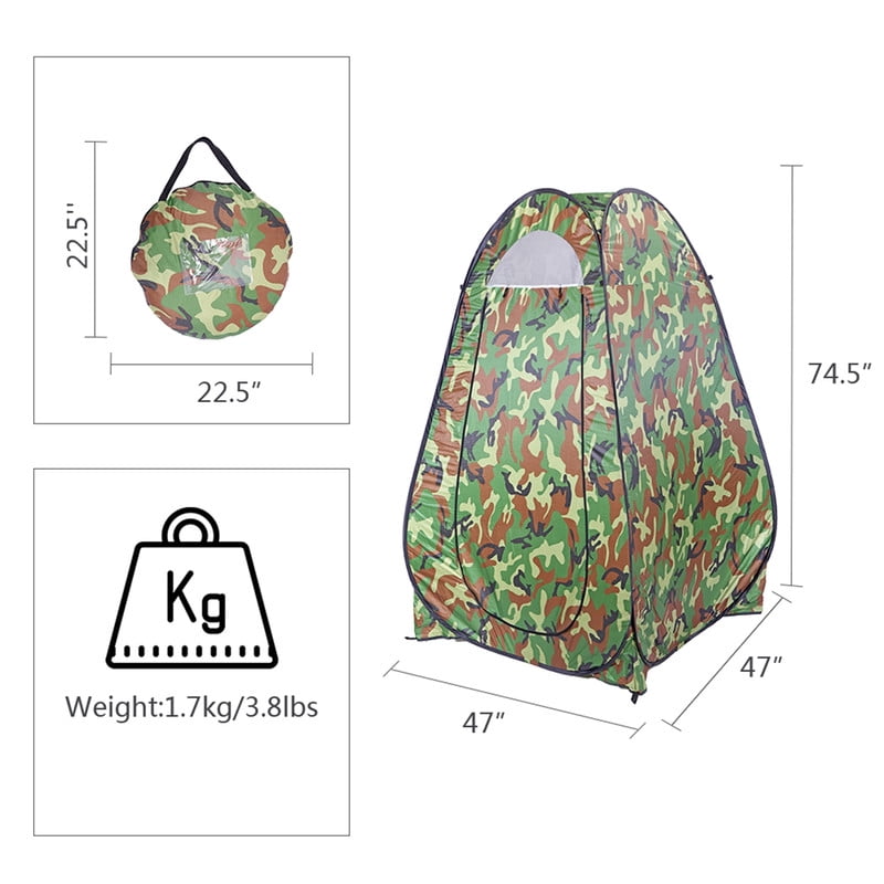 Pop-Up Privacy Shelter,Instant Portable Shower & Toilet Tent for Camping, Beach & Hiking,Outdoor Changing Room with Quick Setup (Lightweight, Durable Weatherproof Design)
