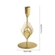 thumbnail image 2 of Candelabro de Hierro de Estilo Escandinavo | Candelabro Geométrico de Metal Dorado o Negro | Decoración de Mesa Multialtura para Cenas Románticas, Ambiente Hogareño, Centro de Mesa de Boda o Decoraci, 2 of 5