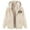 Beige, variant on Winter Thermal Jacket for Women Hooded Fleece Lined Long Sleeve Zipper Up Sweatshirts Thick Warm Coat Outerwear