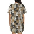 thumbnail image 3 of Lsque Cartoon Bear Women's Short-Sleeved Pajama Set - 2 Piece Soft and Lightweight Sleepwear Set-XX-Large, 3 of 9