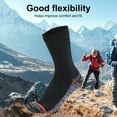 thumbnail image 4 of ruhuadgb 1 Pair Waterproof Socks Elastic Breathable Mid-Tube Soft Socks Foot Protection Windproof Winter Hiking Wading Riding Skiing Socks for Outdoor Sports, 4 of 8