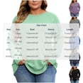 thumbnail image 2 of Horkkom Plus Size Tops Long Sleeve Pullover Crew Neck T Shirts for Women Casual Soft Tops Thumb Holes XXL, 2 of 5
