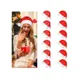 thumbnail image 1 of 12 Gorros D Santa Claus Navideños Estampado Metálico Navidad, 1 of 7