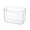 Large transparent, variant on Refrigerator Door Storage Bin, Clear Fridge Organizer for Side Door Shelves, Space Saving Plastic Food Storage Container for Vegetables, Drinks & Condiments