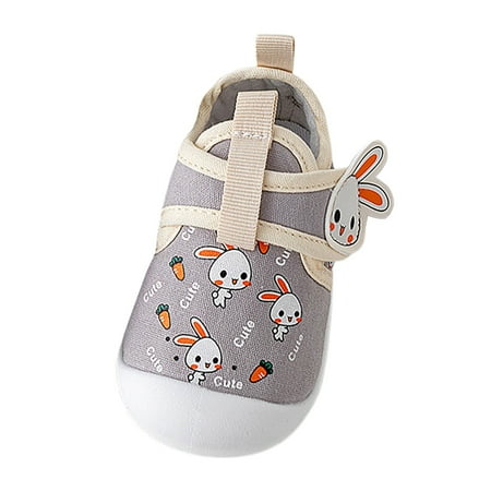 

Toddler Baby Boys Girls Shoes Cartoon Walking Breathable Water Proof Non Soft Sole Young Children Canvas Socks Shoes for Boys Girls Size 15-18 Months