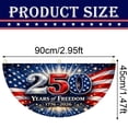 thumbnail image 3 of THHEIC 250th Anniversary America Fan Flag, 1776-2026 Patriotic Bunting, 1.5X3 FT 4th of July Yard Decoration for Front Door Porch Fence Garden Patio, 3 of 6