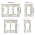 thumbnail image 2 of Yayeee Rocker Switch Wall Plate 1-Gang 4.6"x2.9" Home Decorative Outlet Cover, Light Gray Pattern, 2 of 6
