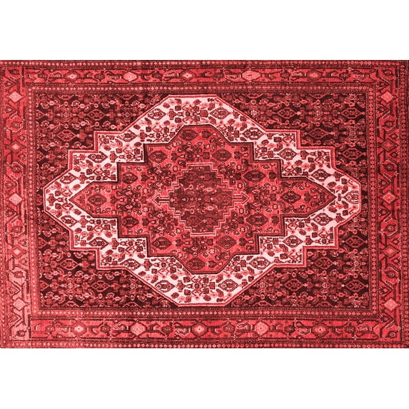 Ahgly Company Indoor Rectangle Persian Red Traditional Area Rugs, 8' x 12'