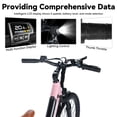 thumbnail image 3 of HILAND 26" Electric Bike for Adults with 500W Brushless Motor, 40Miles 20MPH Electric Mountain Bike with 36V 7.8AH Removable Battery UL2849,Pink, 3 of 6