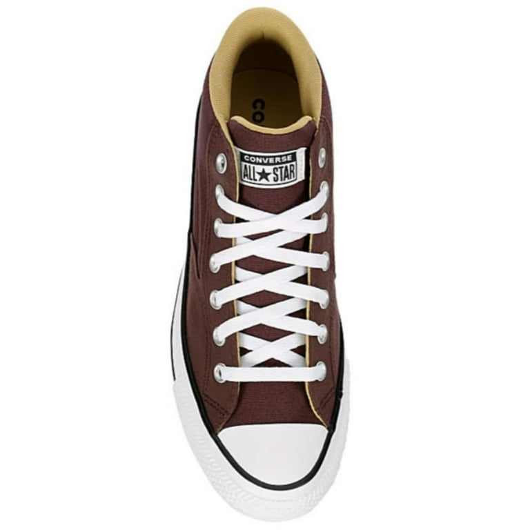 Dark brown leather converse hot sale