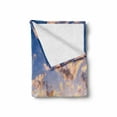 thumbnail image 2 of Longhorn Soft Flannel Fleece Throw Blanket, Photography of Female Cow in Pasture at Sunrise with Cloudy Sky Landscape Print, Cozy Plush for Indoor and Outdoor Use, 50" x 70", Multicolor, by Ambesonne, 2 of 6