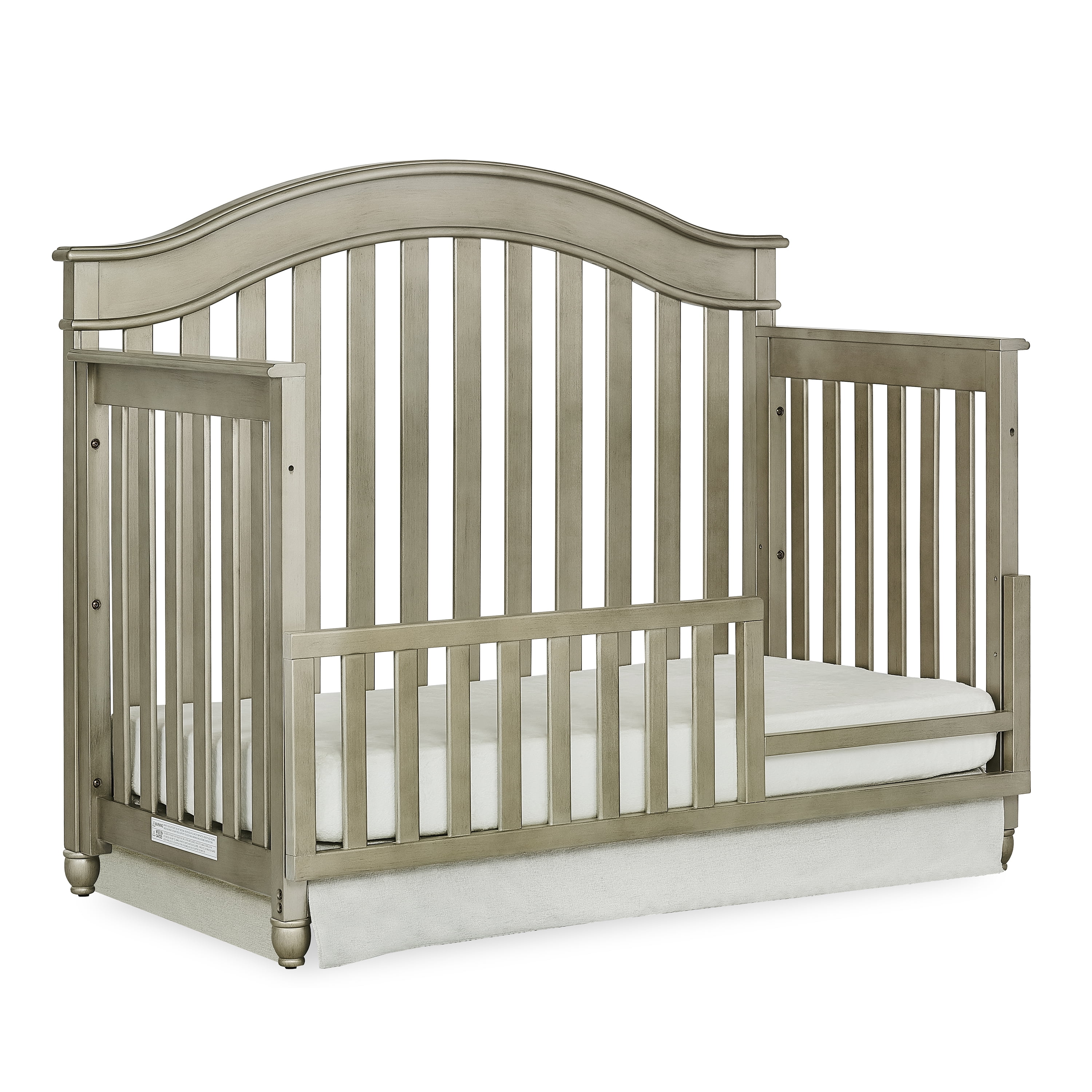 Evolur Hampton 5 In 1 Lifestyle Convertible Crib Storm Grey