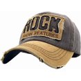 thumbnail image 2 of Men Women Rock Baseball Cap Washed Jeans Denim Distressed Destroyed, 2 of 4