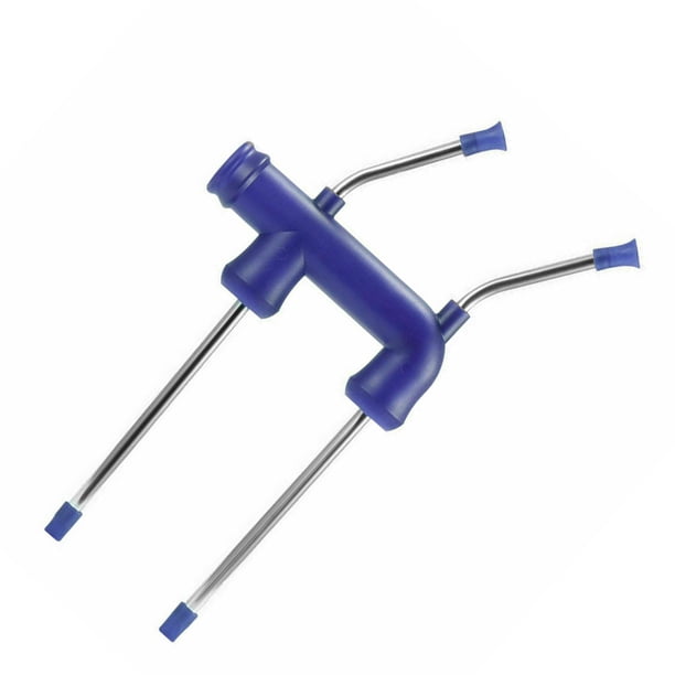 Cateissary Cerveza Snorkel Paja Cerveza Bong Embudo Slammer Doble Snorkel Beber Snorkel Cerveza Bar Herramientas Botella Paja Dispensador de fiesta Barra de herramientas Azul Cateissary HA003016-02