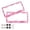 Pink Hearts and Roses Pattern, variant on Aluminum License Plate Frame 2 Pack Car Exterior Accessory Car Tag Holder for Front Rear Plates Cars Decor Pink Hearts and Roses Pattern