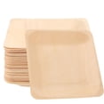 thumbnail image 4 of Kesenlong Wooden Plate 50PCS Disposable Wooden Plate Square Tableware Party Plates for Wedding Restaurant Picnic Birthday, 4 of 8