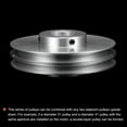 thumbnail image 4 of V-Type Pulley 25mm Bore 100mm Outer Dia Single Groove Aluminum Alloy for 6mm PU Round Belt with Installations, 4 of 5