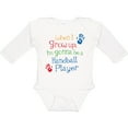 thumbnail image 3 of Inktastic Handball Player Future Boys or Girls Long Sleeve Baby Bodysuit, 3 of 5