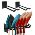 thumbnail image 2 of Pack of 2 Easy Install 10Inch Heavy Duty Wall Hooks for Garden Garage Tools, 2 of 11