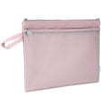 thumbnail image 1 of Zipper Pouch, Double Layer Storage Document Holder Lengthened Widened Convenient Practical  For Stationery For A4 Size Materials Pink, 1 of 8