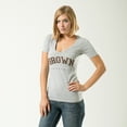 thumbnail image 3 of W Republic Game Day Womens Tee Brown University, Heather Grey - Large, 3 of 5