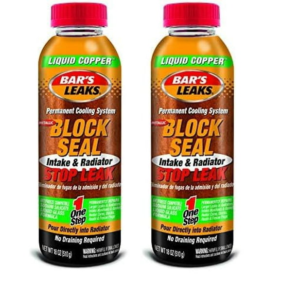Radiador de admisión de cobre líquido Block Seal para detener fugas, 530 ml x 2