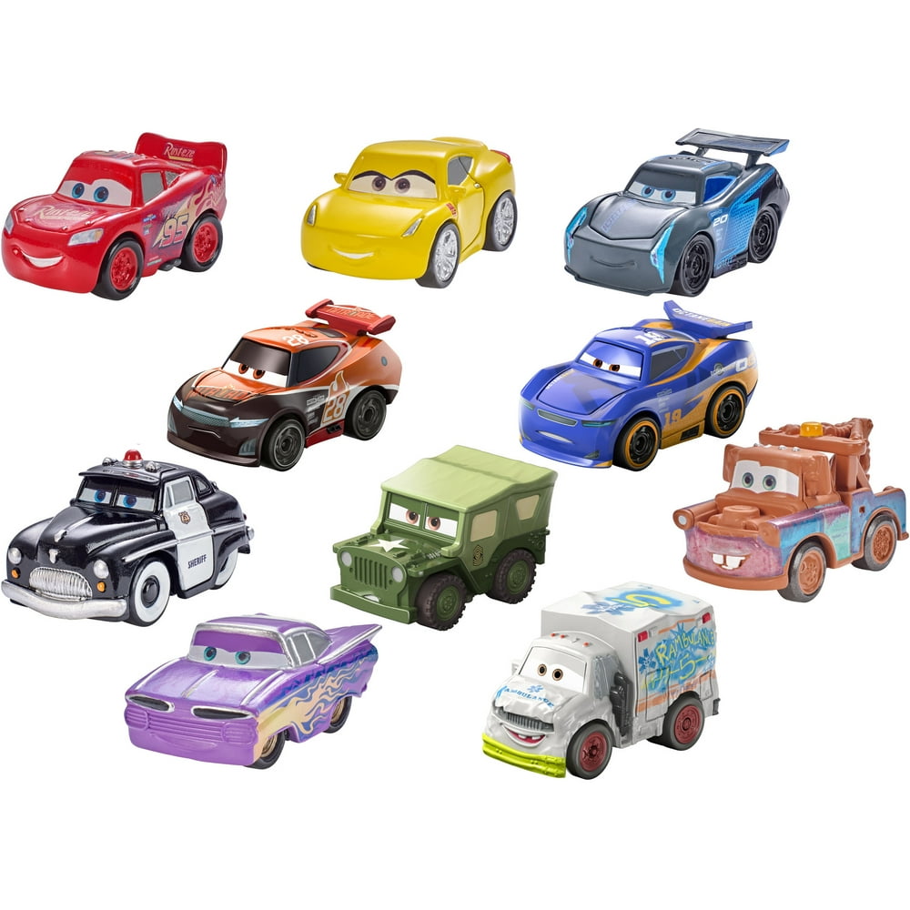 Disney/Pixar Cars Mini Racers 10-Pack Assortment Parent - Walmart.com ...