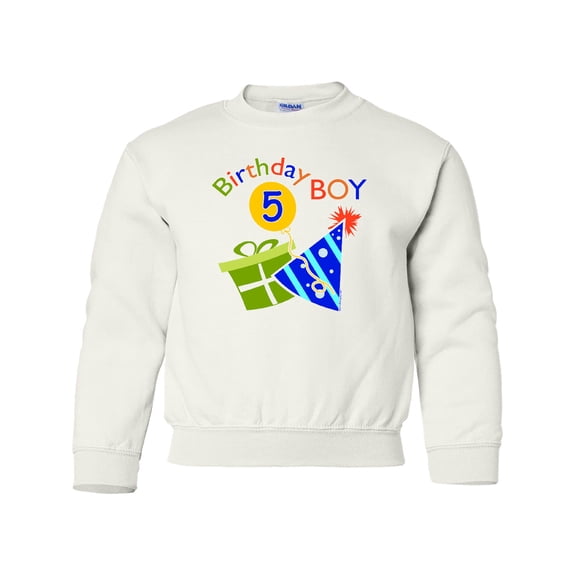 Inktastic Birthday Boy 5th Birthday Youth Sweatshirt