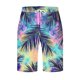 thumbnail image 4 of Mens Pantalones Cortos Elásticos Cintura Casual Bolsillo Cordón Pantalones de Natación Pantalones de Playa, 4 of 4
