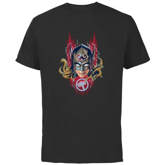 Marvel Thor: Love and Thunder Mighty Thor - Short Sleeve Cotton T-Shirt for Adults - Customized-Black