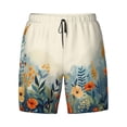 thumbnail image 4 of Lsque Mens Swim Trunks Floral Mountain Landscape Pattern - Bathing Suit Compression Liner - Beach Swim Shorts Swimwear - (S-3XL) - Stretch Quick Dry -Medium, 4 of 9
