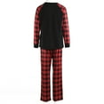 thumbnail image 3 of Kmbangi Christmas Parent-child Nightwear, Plaid Printed Pattern Tops and Pants, 3 of 8
