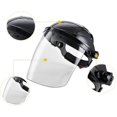 thumbnail image 2 of Adjustable Clear Safety Face Shield Visor Screen Mask Helmet Anti Scratch Splash Eye Protection Cover Black, 2 of 4