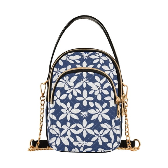 joogoo Women Wildflower Floral Chain Crossbody Bags Shoulder Handbag Phone Purse