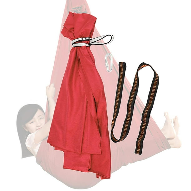 Hamaca columpio para niños Macarena columpio sensorial para interiores y exteriores rojo