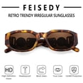 thumbnail image 4 of Gafas de Sol FEISEDY Retro Tendencia Rectangulares Vintage B2322, 4 of 6