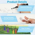 thumbnail image 3 of Uxcell Waterproof Plastic Plant Labels, 100 Pcs 4.3 Inch Plant Hanging Labels, Color Hanging Plant Markers for Indoor Plants,Outdoor,Garden and Greenhouse (White), 3 of 6