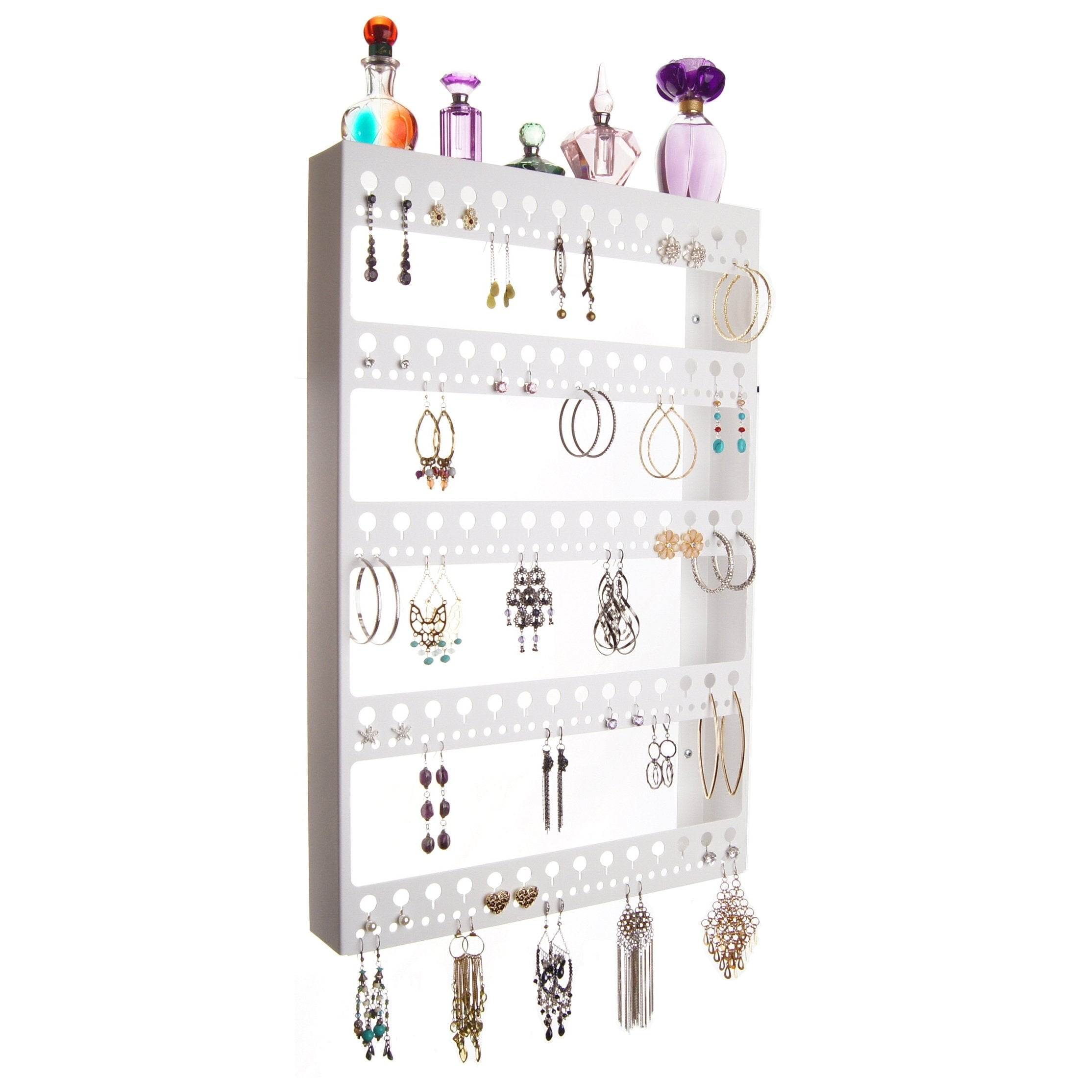 Large Long Hoop Dangle Earring Holder Organizer Wall Mount Jewelry