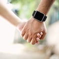 thumbnail image 4 of Pack 3 Compatible with Apple Watch Band 38mm, Soft Silicone Band Compatible iWatch Series 4, Series 3, Series 2, Series 1 (Black/Gray/Pink, 38mm/40mm-S/M), 4 of 7