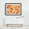 thumbnail image 6 of Hot Dogs pattern - Photography Kitchen Decor Pop Art Black Framed Wall Art Print 24 x 36 inches, 6 of 8