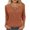 *Orange, variant on ClodeEU Womens T-shirt , Round Neck Blouse, Loose Seven Quarter Sleeve Top Beige,Womens Plus XXL