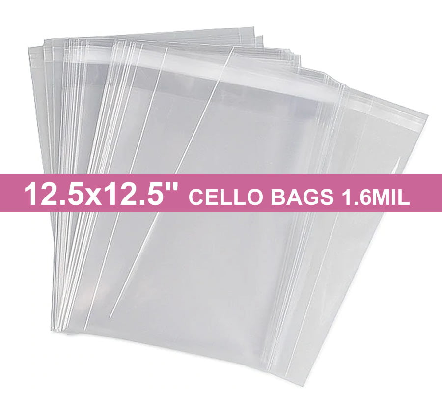 Pack of 100-16" x 12" Mounted Photograph Cellophane Display Bags Self Seal 