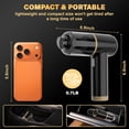 thumbnail image 3 of Handheld  Vacuum Portable Cordless, 20000PA High Power 4 in 1 Vacuum Cleaner & Air Duster & Air Blower with 4000mAh Brushless  and Multi-Nozzles for  (20000 PA-Black), 3 of 6