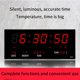 thumbnail image 4 of Reloj De Pared Digital Grande, Reloj Eléctrico Con Memoria De Fallo De Energía Para Sala De Estar, 4 of 8