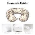 thumbnail image 4 of KLL Vintage Farm Pigs Pattern Memory Foam Cervical Neck Pillow Versatile U-Shaped Pillows for Home/Office/Camping/Travelling/Soft Washable Cover, 4 of 8