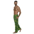 thumbnail image 2 of Fun Boxer Mens Pajama Pants St.Patrick Green Lounge Pants, Rub For Luck, Size: Small, 2 of 3