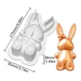 thumbnail image 3 of Easter Bunny Ice Cream Jelly Pudding Plaster Candle Soap, 3 of 9