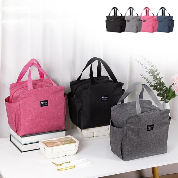 LiUMX Insulated Lunch Bag Cooler for School & Work | Portable Picnic Bag with Thermal Walls | Large Capacity for Snacks & Drinks | Includes 1 Storage Bag