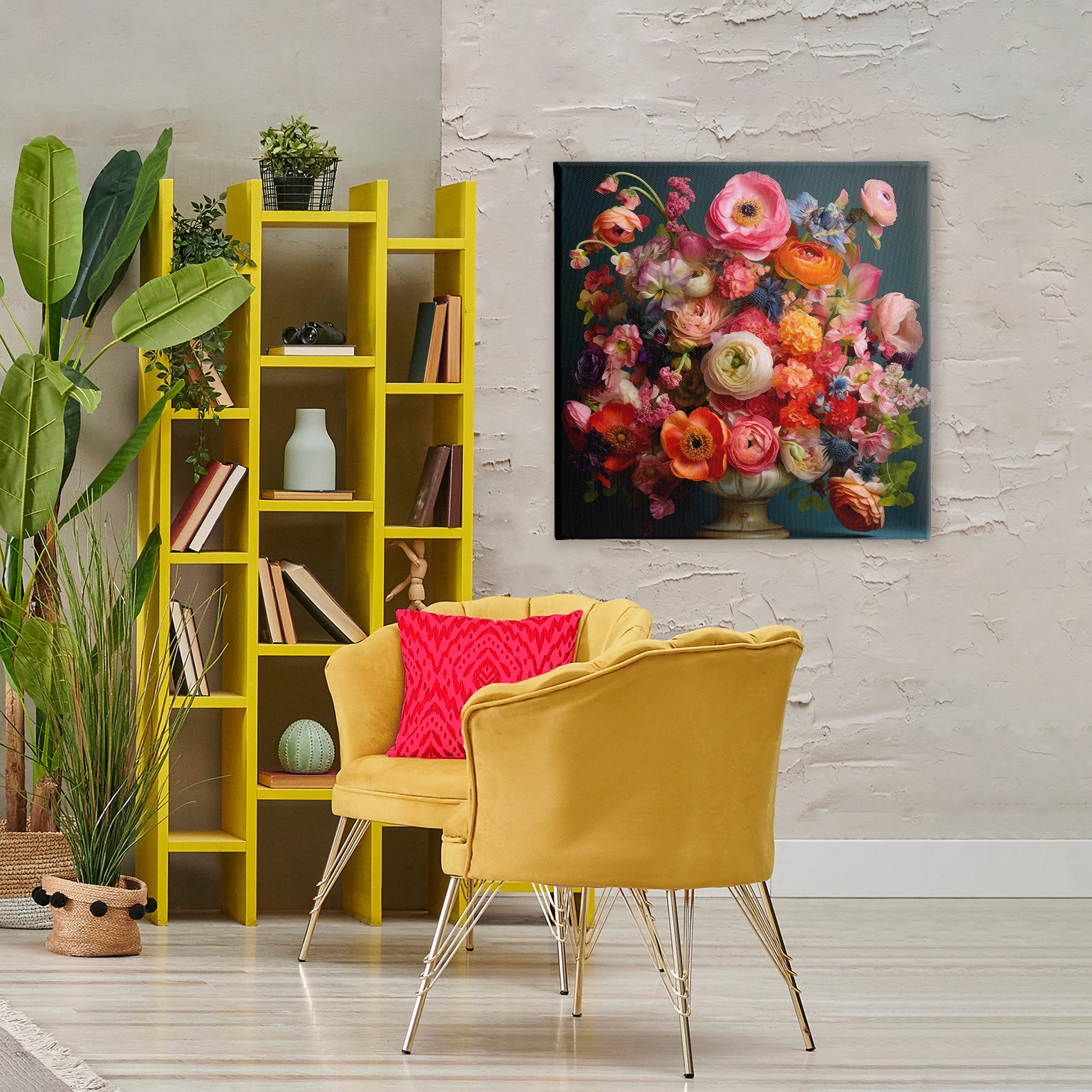 Stupell Industries Harmonious Mixed Peonies Canvas Wall Art, design by Lazar Studio