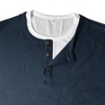 thumbnail image 6 of Adeawade Men'S T Shirt Short Sleeve T Shirt Knit Textured Top Crew Neck Tops Fashion Tee M Dark Blue, 6 of 6